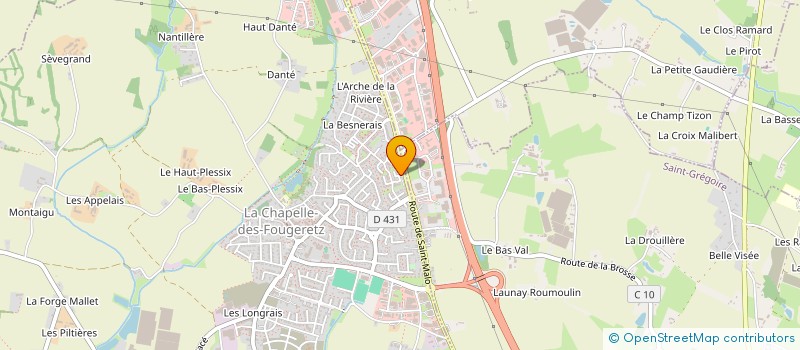 localisation de l'entreprise PIANA INVEST  LA MEZIERE