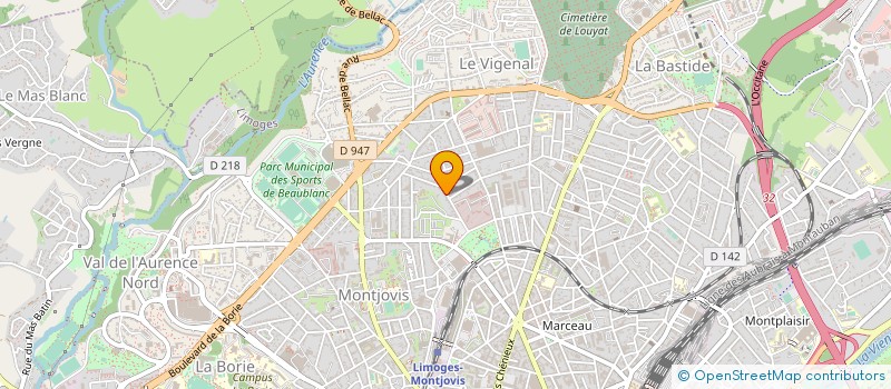 localisation de l'entreprise PIANCRIJE à LIMOGES