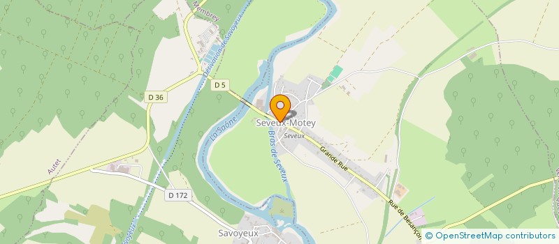 localisation de l'entreprise PIANE  SEVEUX-MOTEY