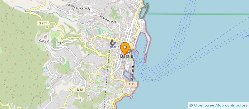 localisation de l'entreprise PIANELLI BALISONI DOMINIQUE à BASTIA