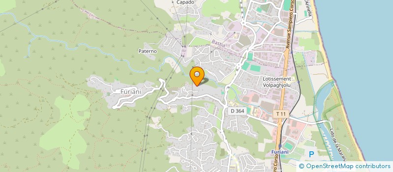 localisation de l'entreprise PIANELLU VIVU  FURIANI