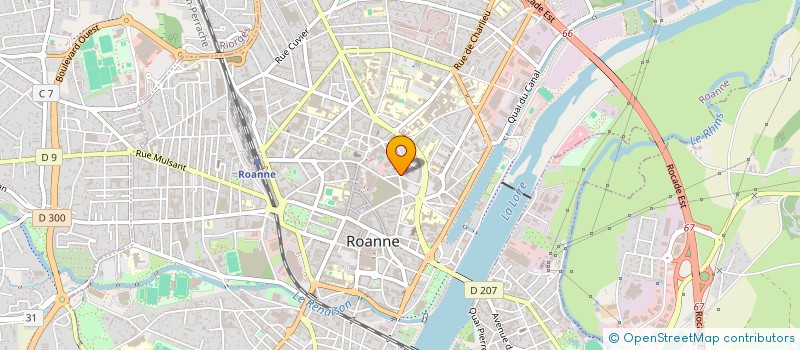 localisation de l'entreprise PIANO BAR THE MUSE  ROANNE