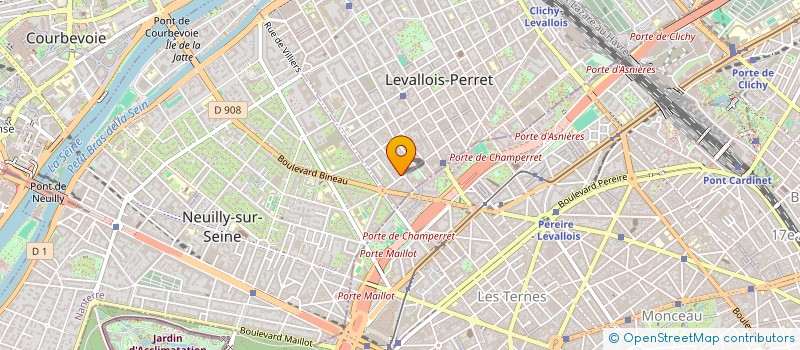 localisation de l'entreprise PIANO ET PIANO à LEVALLOIS-PERRET