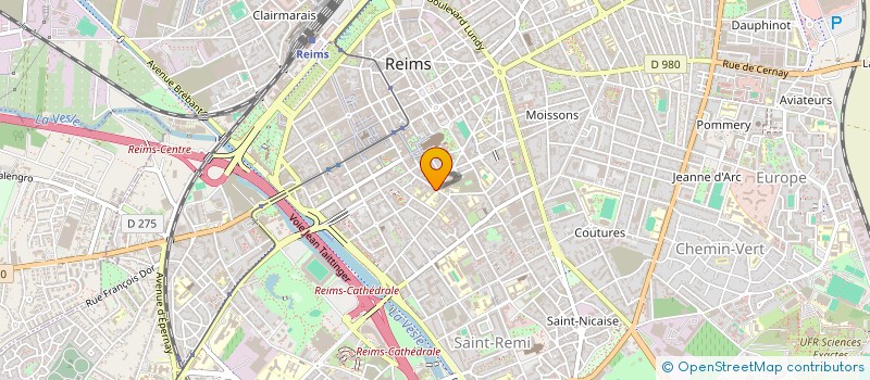 localisation de l'entreprise PIANO EUROPEEN à REIMS