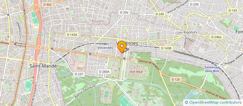 localisation de l'entreprise PIANODOM à VINCENNES