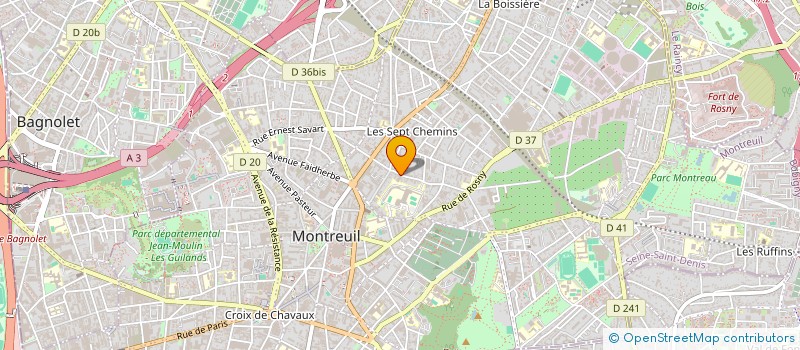 localisation de l'entreprise PIANOMINO à MONTREUIL