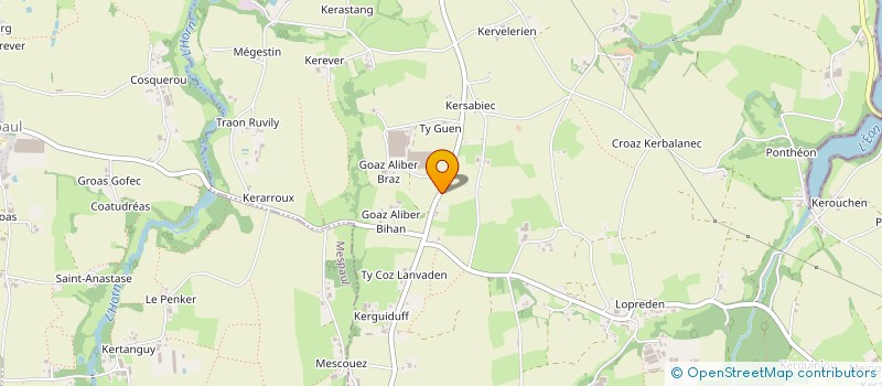 localisation de l'entreprise PIANOS BEAUMIN  PLOUENAN