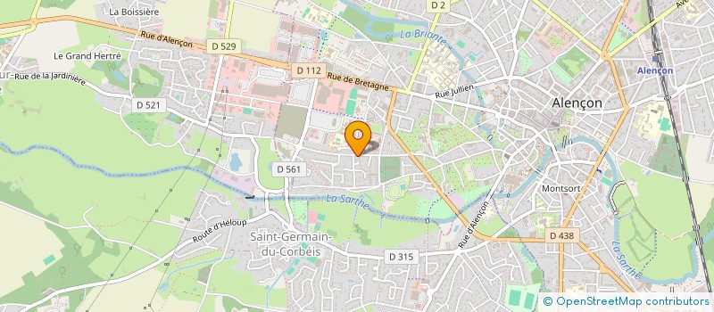 localisation de l'entreprise PIANOS LAIGRE à ALENCON