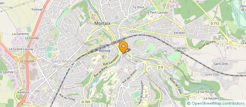 localisation de l'entreprise PIANOS VALAT à MORLAIX