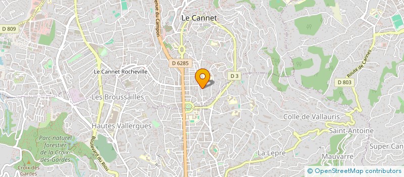 localisation de l'entreprise PIANOTECHNIC à LE CANNET