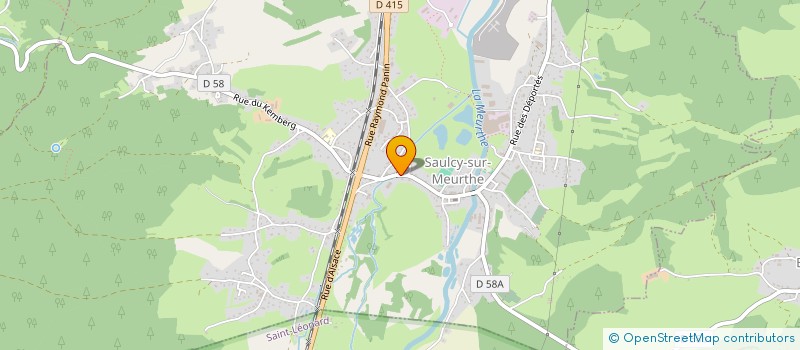 localisation de l'entreprise PIANTANIDA SA à SAULCY-SUR-MEURTHE