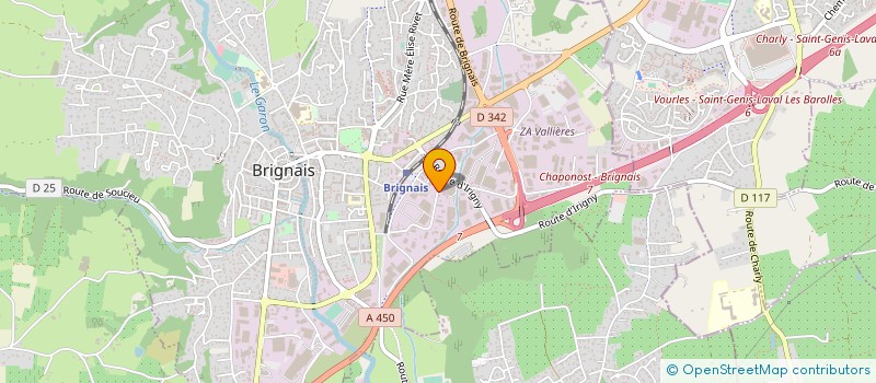 localisation de l'entreprise PIANTONI SARL à BRIGNAIS