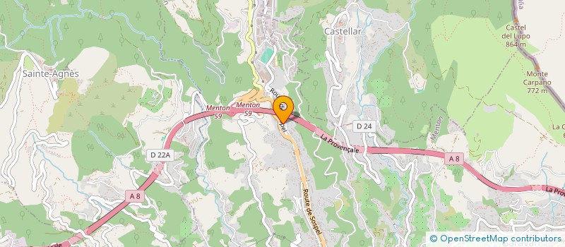 localisation de l'entreprise PIAT ET LOPEZ  MENTON