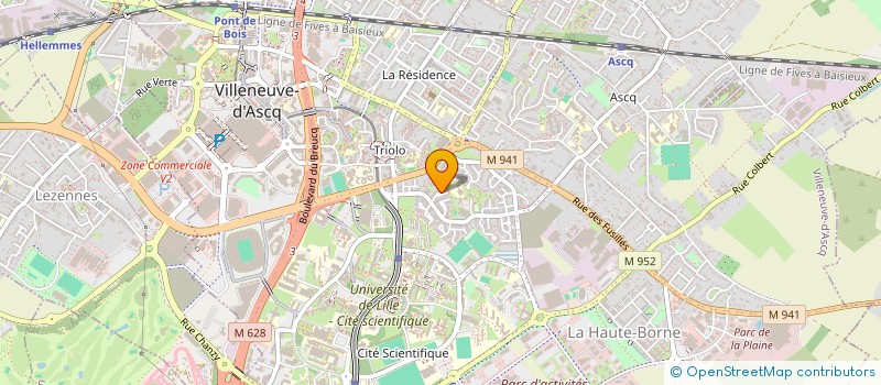 localisation de l'entreprise PIAT IMMO à VILLENEUVE-D'ASCQ