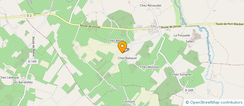 localisation de l'entreprise PIAUD-BARBOTEAU  MEUX