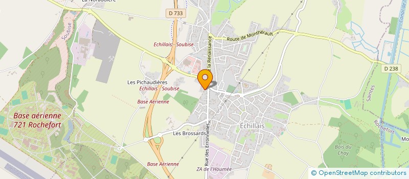 localisation de l'entreprise PIAUD MENUISERIE  ECHILLAIS