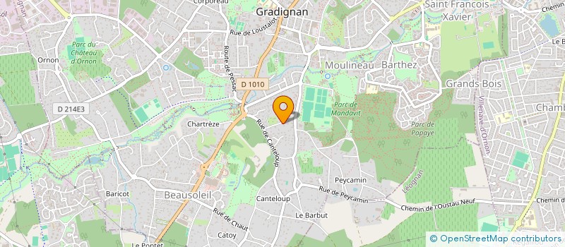 localisation de l'entreprise PIAULE PRODUCTION  GRADIGNAN