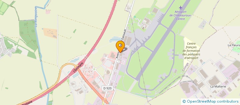 localisation de l'entreprise PIAULET AVIATION à DEOLS