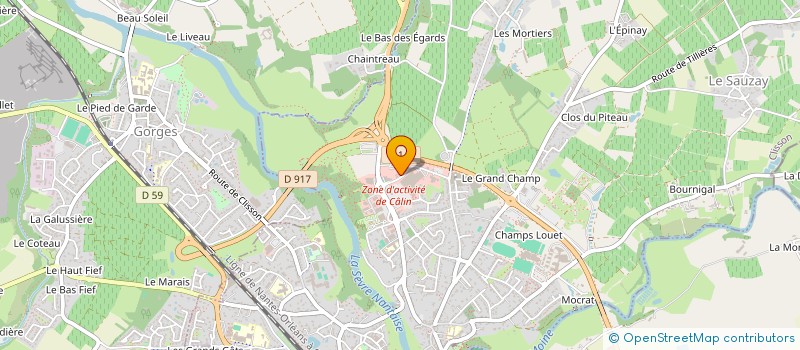 localisation de l'entreprise PIAULT FINANCES à CLISSON