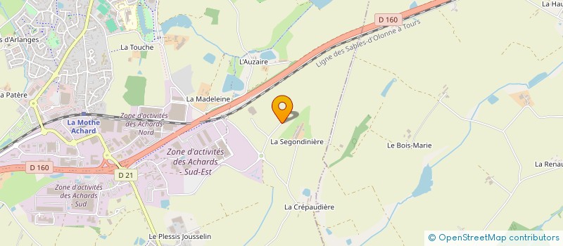 localisation de l'entreprise PIAX  LES ACHARDS