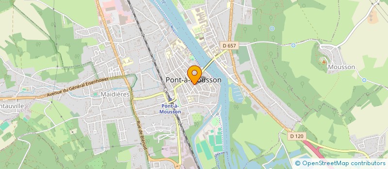 localisation de l'entreprise PIAZETTA à PONT-A-MOUSSON
