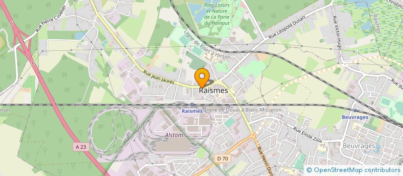 localisation de l'entreprise PIAZZA  RAISMES