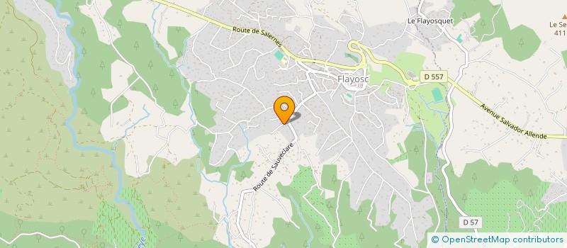 localisation de l'entreprise PIAZZA PROVENCE  FLAYOSC