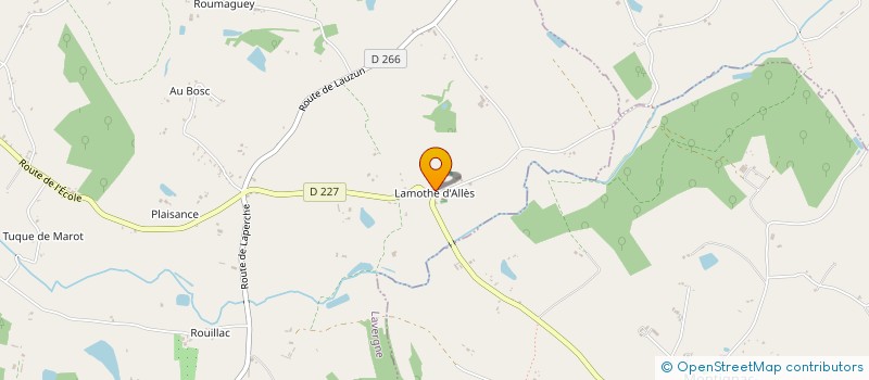 localisation de l'entreprise PIB 2  LAVERGNE