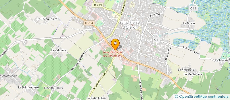 localisation de l'entreprise PIB BOIS ET GRANULES  SAINT-PIERRE-D'OLERON