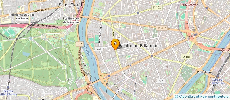 localisation de l'entreprise PIBEOS  BOULOGNE-BILLANCOURT