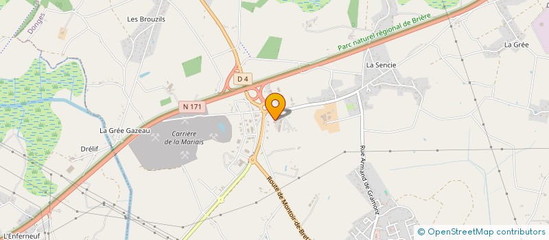 localisation de l'entreprise PIBNCO à DONGES