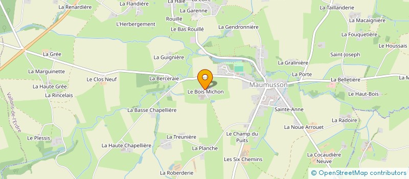 localisation de l'entreprise PIBOIS à VALLONS-DE-L'ERDRE