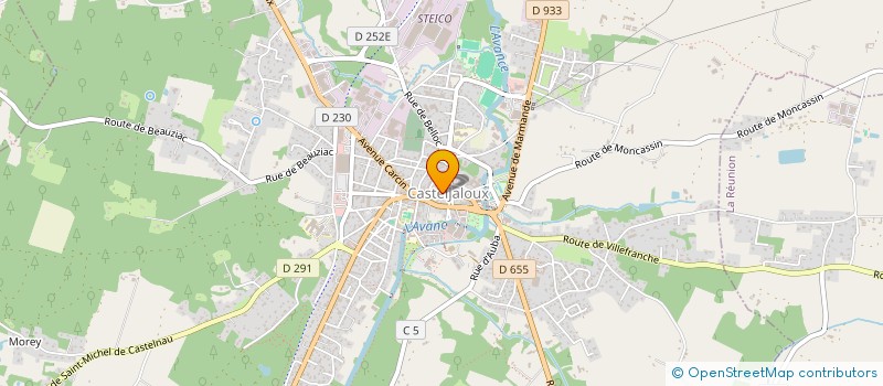 localisation de l'entreprise PIBOMET  CASTELJALOUX