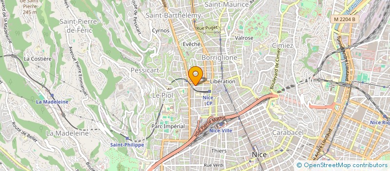 localisation de l'entreprise PIBOU  NICE