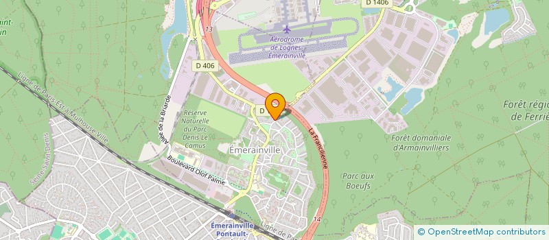 localisation de l'entreprise PIBR PLIAGE IMPRESSION BROCHAGE ROUTAGE  EMERAINVILLE