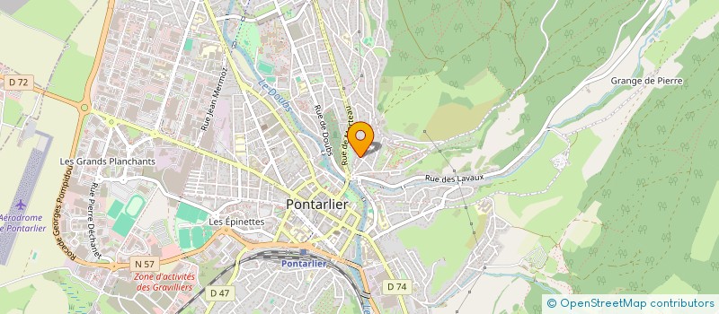 localisation de l'entreprise PIBRIFA  PONTARLIER