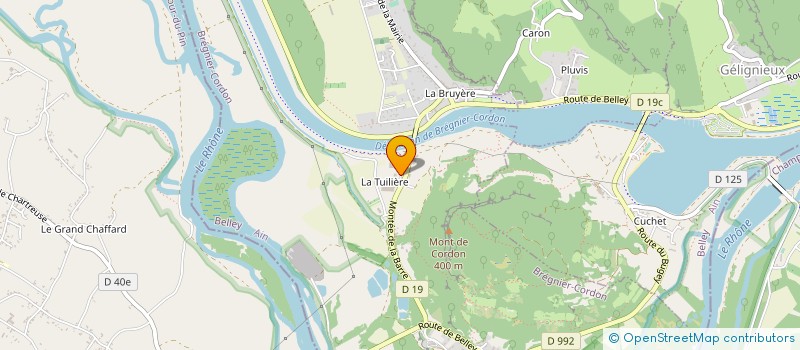 localisation de l'entreprise PIC BOIS RHONE ALPES  BREGNIER-CORDON