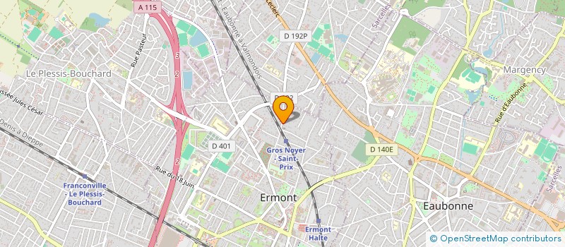 localisation de l'entreprise PIC IMMO à ERMONT