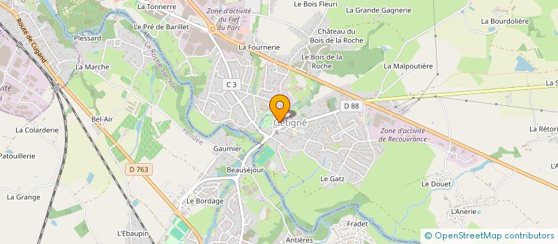 localisation de l'entreprise PIC & PAT  GETIGNE