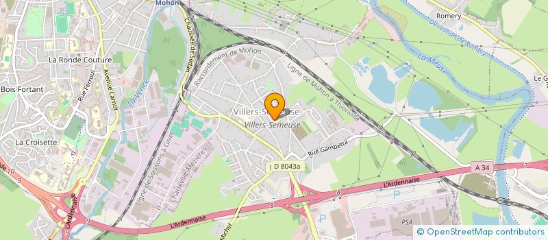 localisation de l'entreprise PIC' & PEINT  VILLERS-SEMEUSE