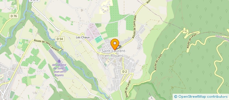 localisation de l'entreprise PIC VERT BOIS MATERIAUX  SAINT-LAURENT-EN-ROYANS