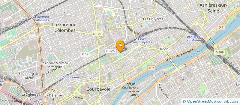 localisation de l'entreprise PICA-BARTECH à COURBEVOIE