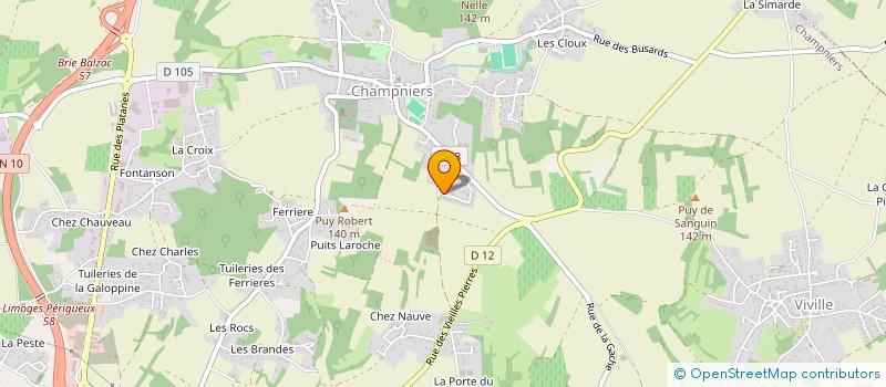 localisation de l'entreprise PICA DANSE  CHAMPNIERS