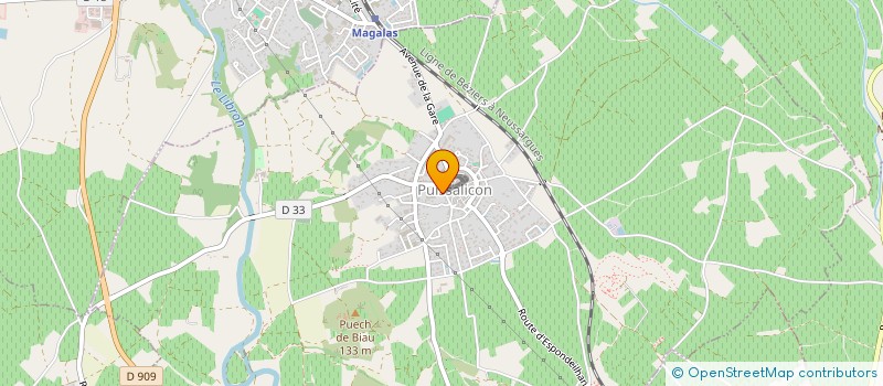 localisation de l'entreprise PICA-IMMO  PUISSALICON