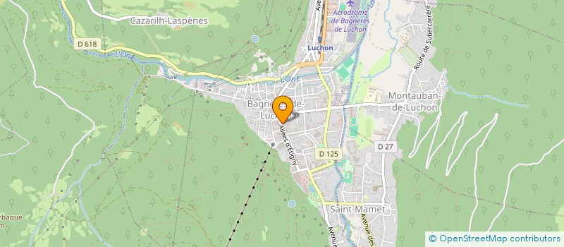 localisation de l'entreprise PICA LOC  BAGNERES-DE-LUCHON