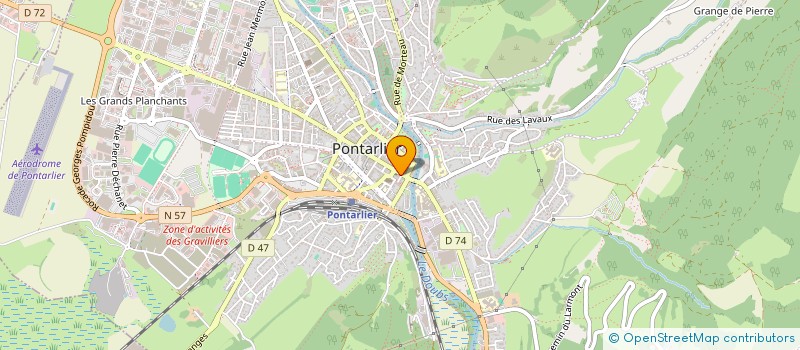 localisation de l'entreprise PICA SHOES à PONTARLIER