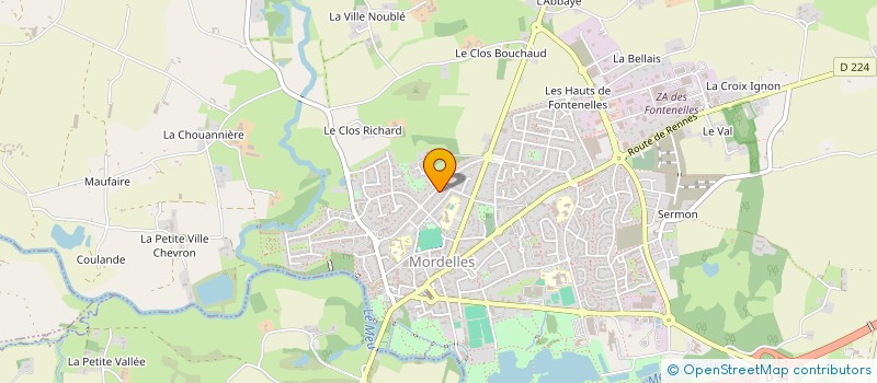 localisation de l'entreprise PICARD  MORDELLES