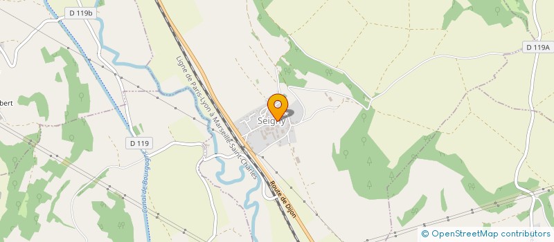 localisation de l'entreprise PICARD-SORDOILLET  SEIGNY