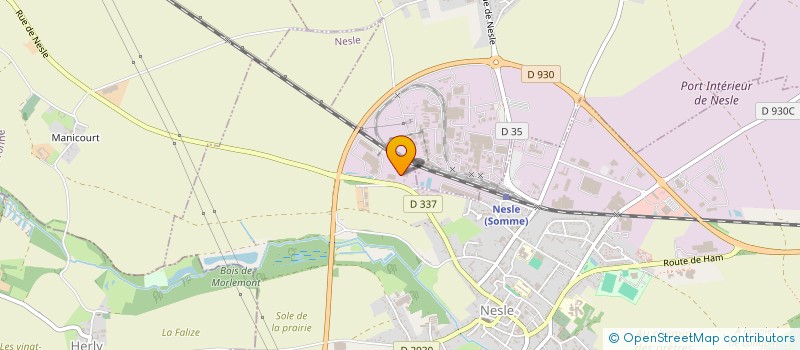 localisation de l'entreprise PICARDIE BIOMASSE ENERGIE  NESLE