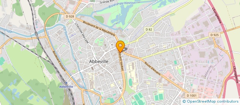 localisation de l'entreprise PICARDIE BUREAU à ABBEVILLE
